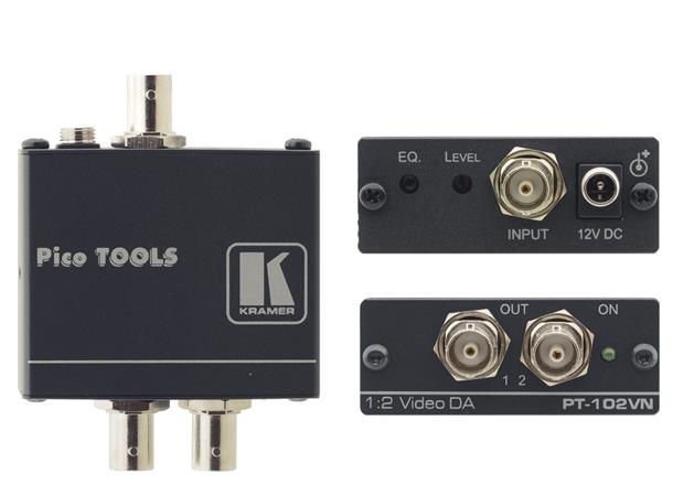 Kramer Splitter  1:2 Kompositt 430Mhz Level EQ BNC 